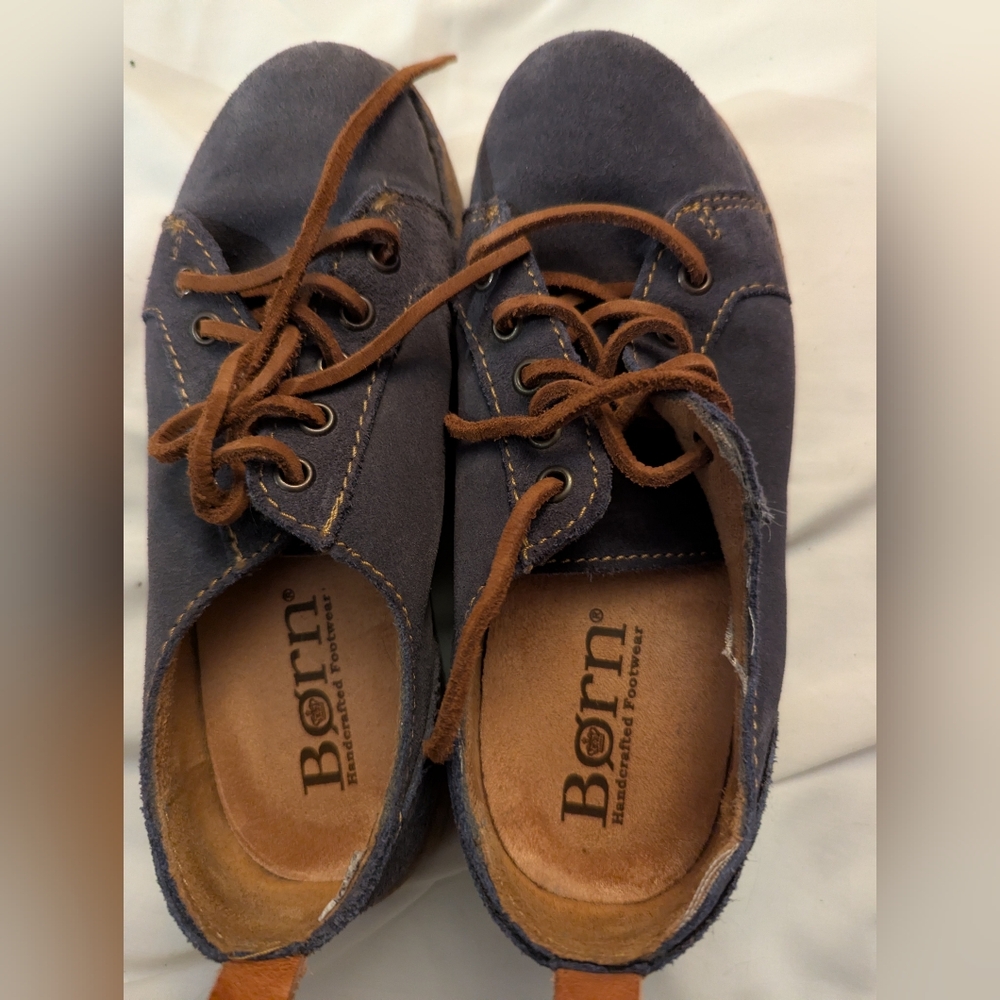 Born Women's Blue Suede Shoes